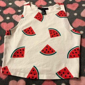 Watermelon crop top